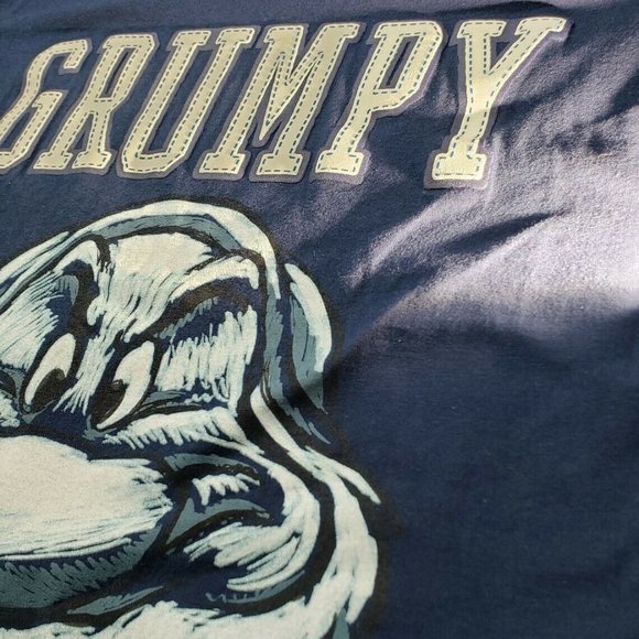 Hanes Nano Navy Mens SZ:M Grumpy Snow White Dwarve - Picture 4 of 7